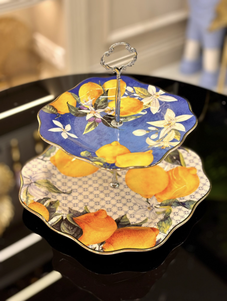 Limon Desenli 2 Katlı Servislik