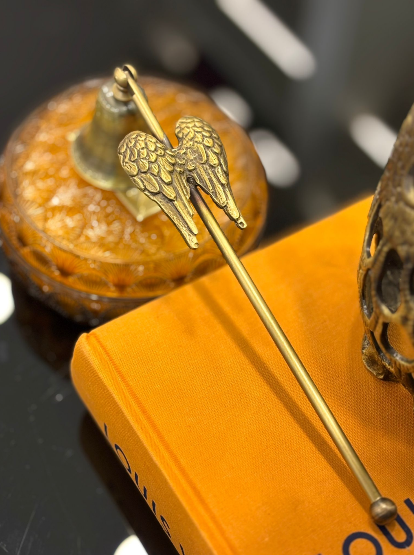 Eskitme Melek Kanatlı Mum Söndürücü