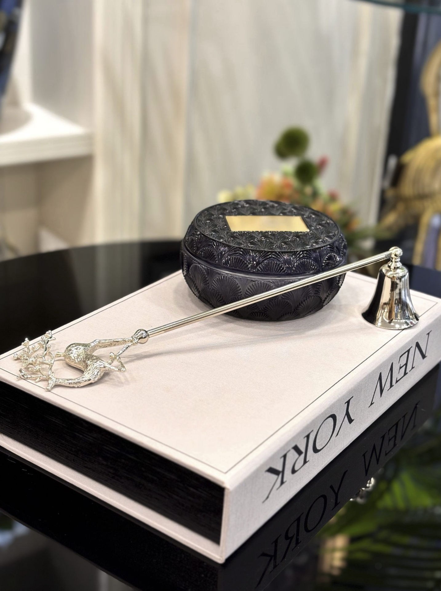 Geyik Gümüş Mum Söndürücü