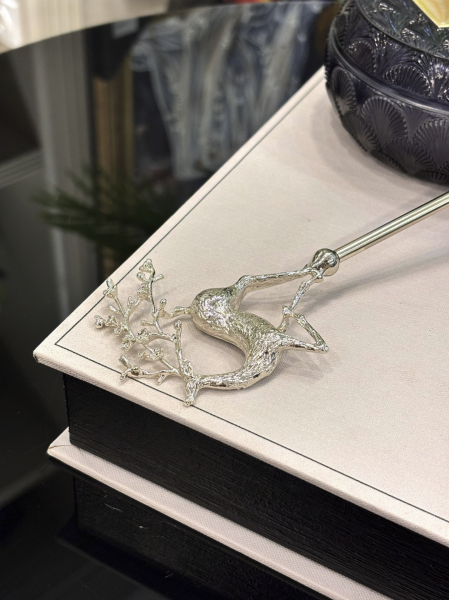 Geyik Gümüş Mum Söndürücü