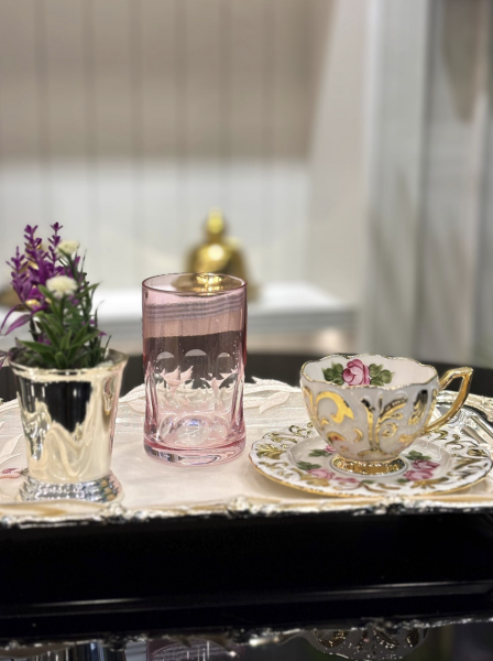 Renkli El Boyaması Kahve Fincan Seti