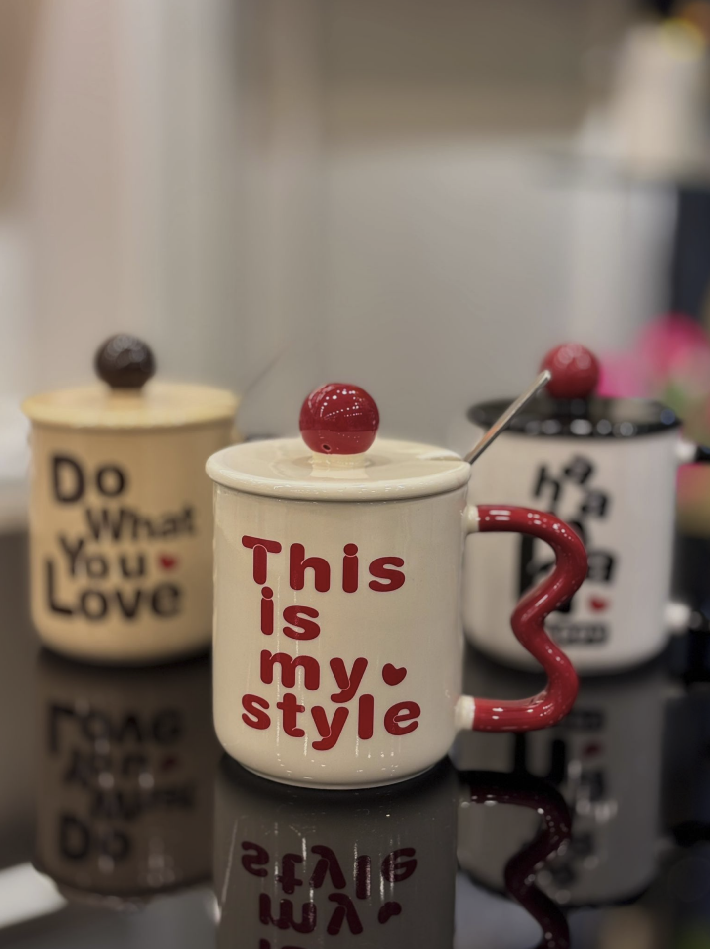 Renkli Porselen Kupa