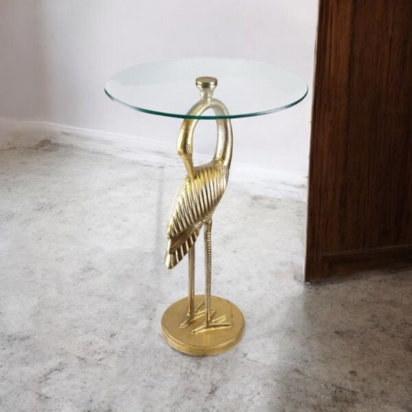 Antik Gold Kuğu Sehpa