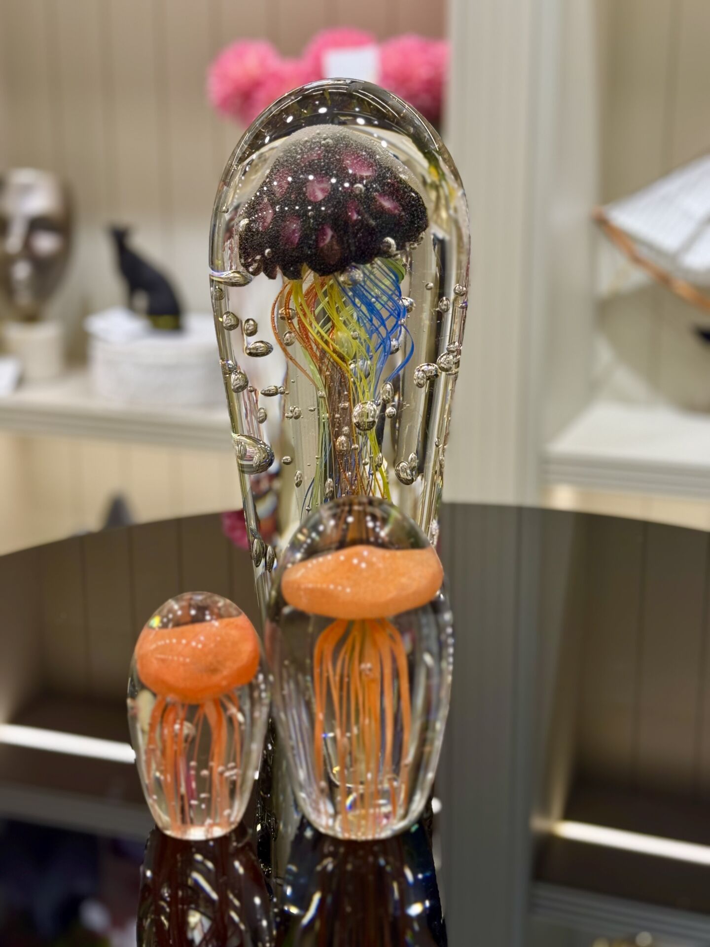 Görkemli Denizanası Cam Dekor