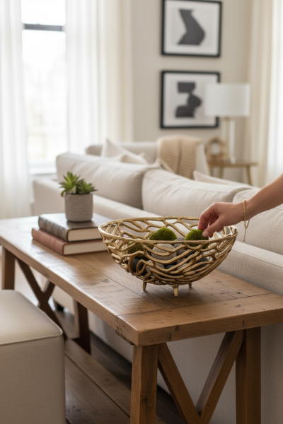 Gold Tasarım Dekoratif Kase