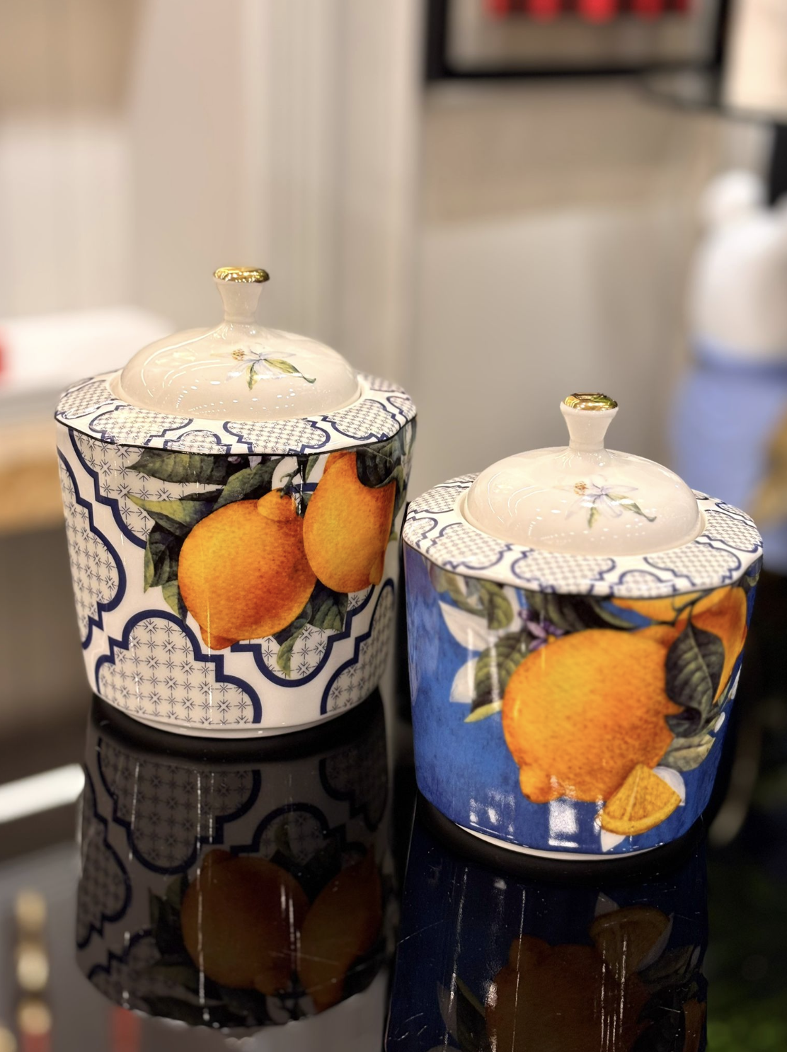 Limon Desenli Kavanoz