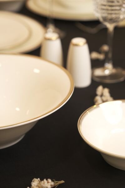 Mikasa Moor Gracia 74 Parça Bonechina Yemek Seti Gold