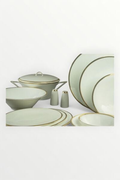 Mikasa Moor Gracia 74 Parça Bonechina Yemek Seti Gold