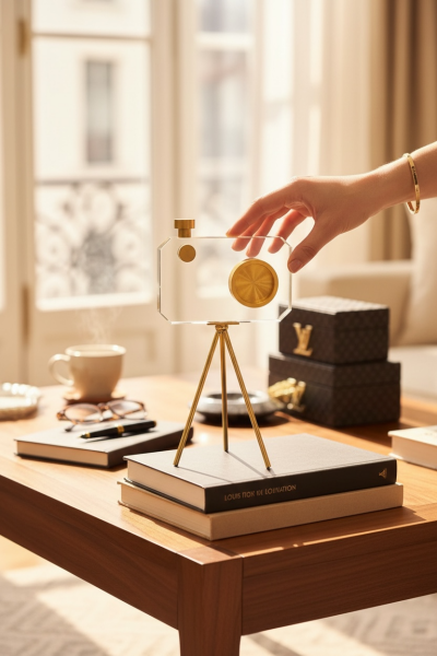 Dekoratif Kristal Fotoğraf Makinesi