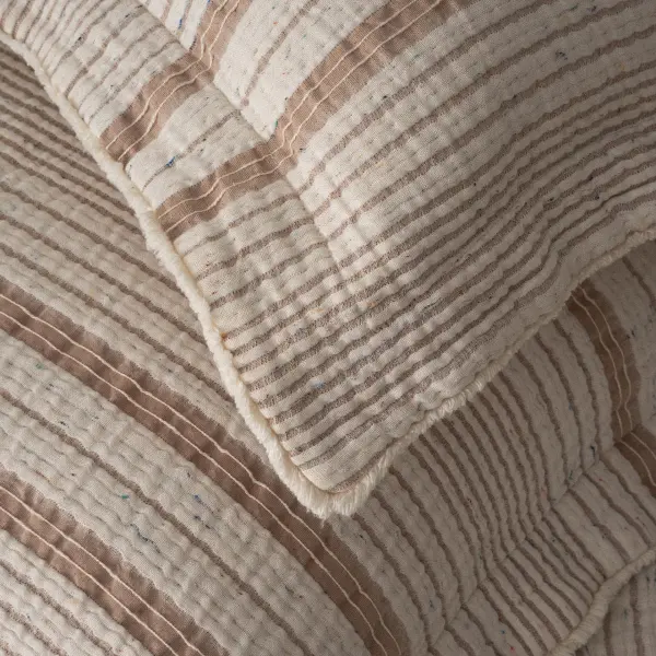 Hivda Çift Kişilik Yatak Örtüsü Seti Organik Pamuk Müslin Terra