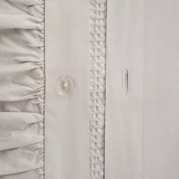 Ayda Battal Boy Nevresim Takımı Organik Pamuk Bej