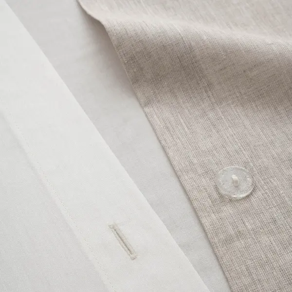 Ayliz Çift Kişilik Nevresim Takımı Organik Pamuk Saten Krem