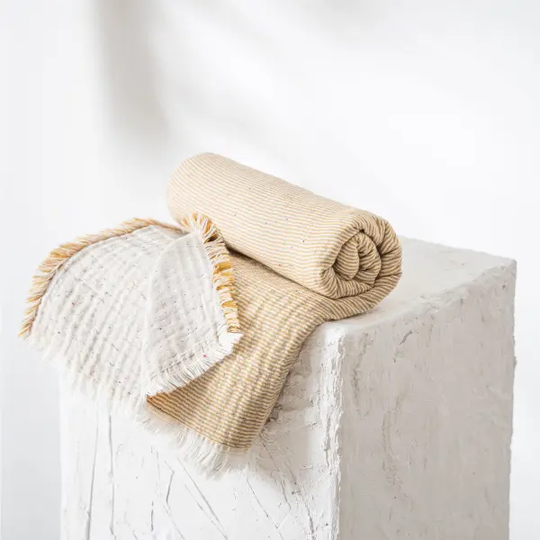 Melinda Bebek Yatak Örtüsü Organik Pamuk Müslin