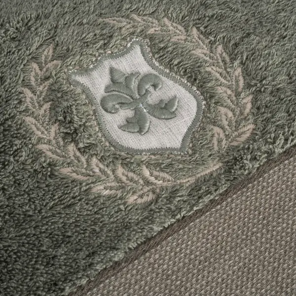 Masal Aile Bornoz Seti Organik Pamuk Bej-Yeşil M/L