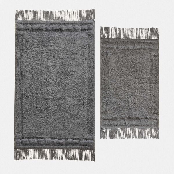 Luna 2'li Banyo Paspas Seti Karde Pamuk