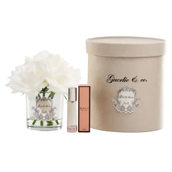 Guerlie&co. Beyaz 5 Gül Gümüş