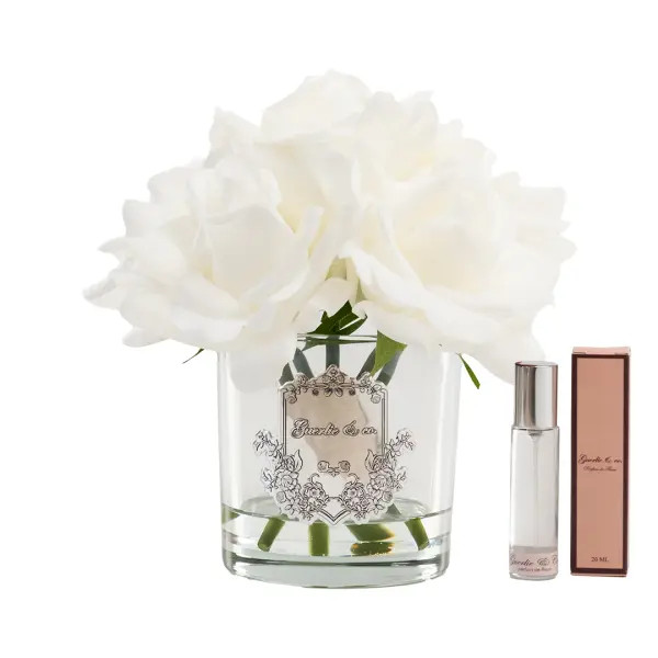 Guerlie&co. Beyaz 5 Gül Gümüş