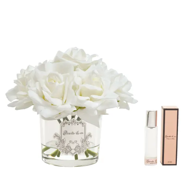 Guerlie&co. Beyaz 7 Gül Gümüş