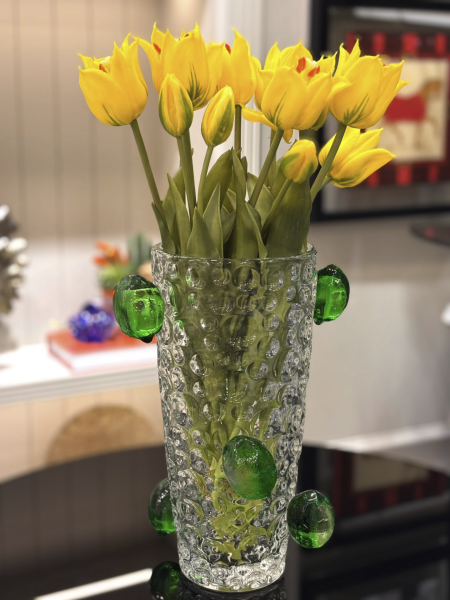 Yeşil Limonlu Özel Tasarım Vazo