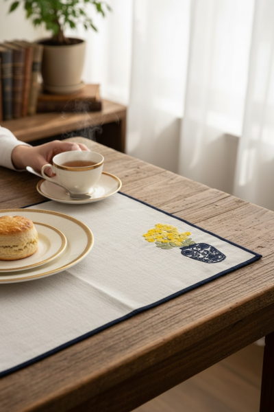 Vazo Desenli Amerikan Servis