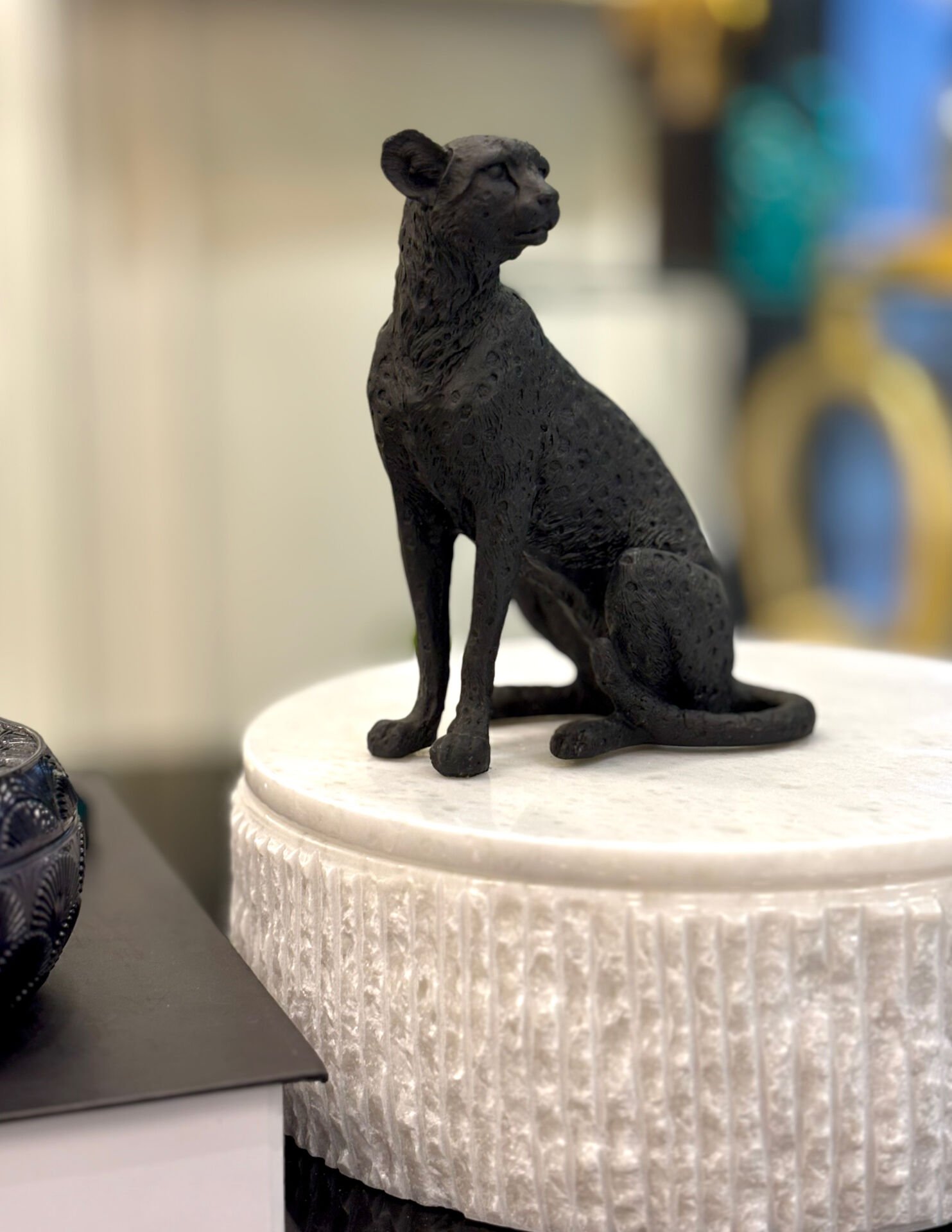 Panter Detaylı Kapaklı Mermer Kutu