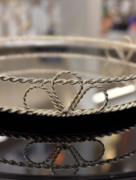 Gümüş Motifli Dekoratif Tepsi