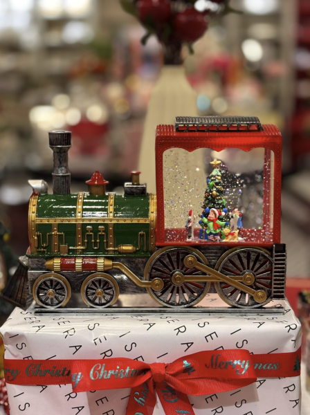 Yılbaşı Tren  Müzikli-Işıklı  Fanus