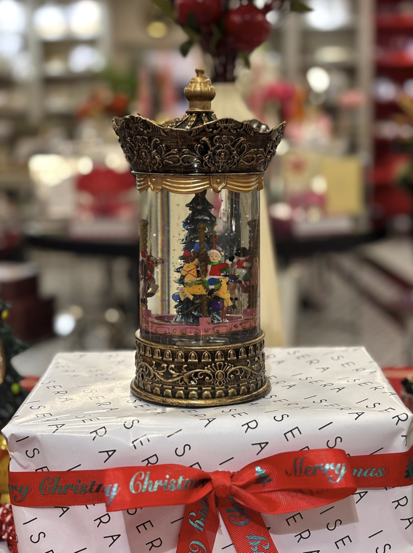 Kraliyet Tasarım Müzikli Işıklı Fanus