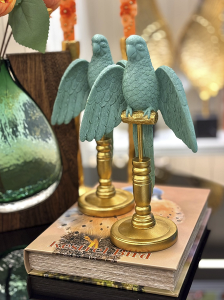 Yeşil Açık Kanatlı Papağan Obje