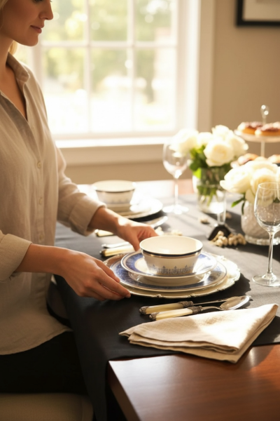 Joy Carmen BLUE BANUBE 6 'LI YEMEK TAKIMI