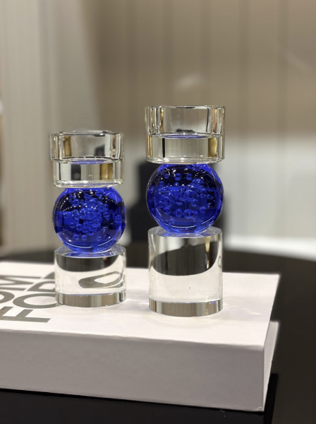 Silindir Kabarcık Modern Şamdan Seti