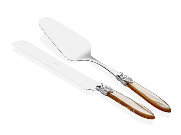 Laura Chrome şampanya pasta servis seti