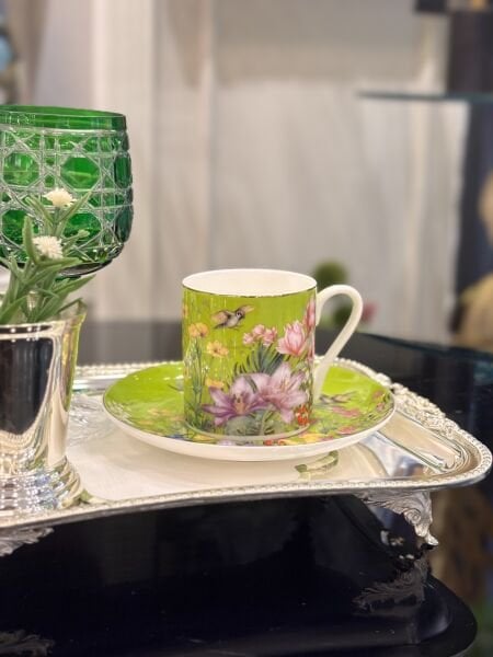 Mikasa Moor Garden Yeşil 6’lıKahve Fincanı Seti