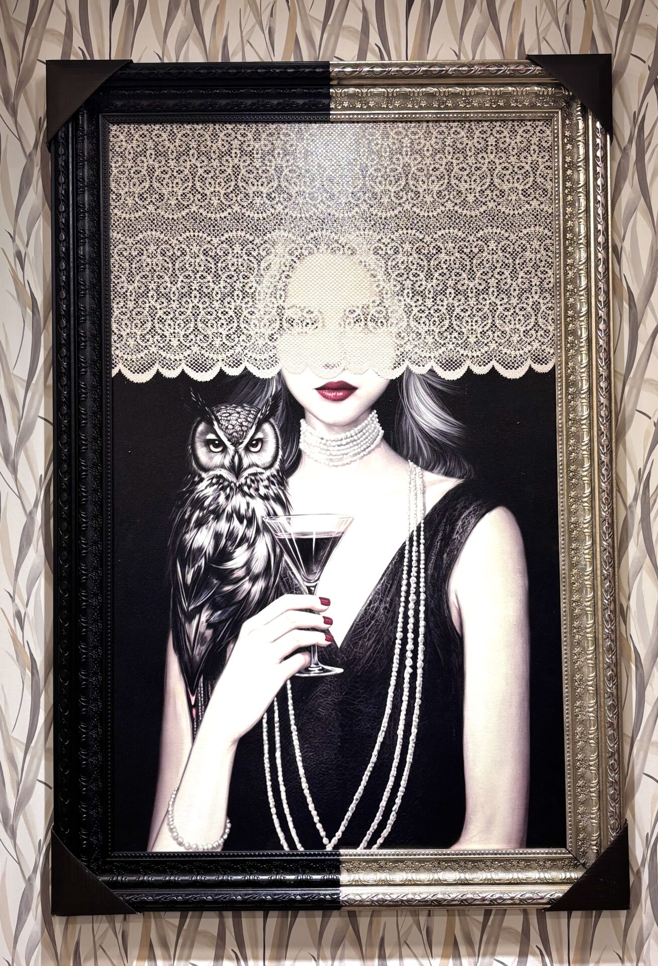 DOKU CONCEPT TABLO SİYAH BEYAZ KADIN