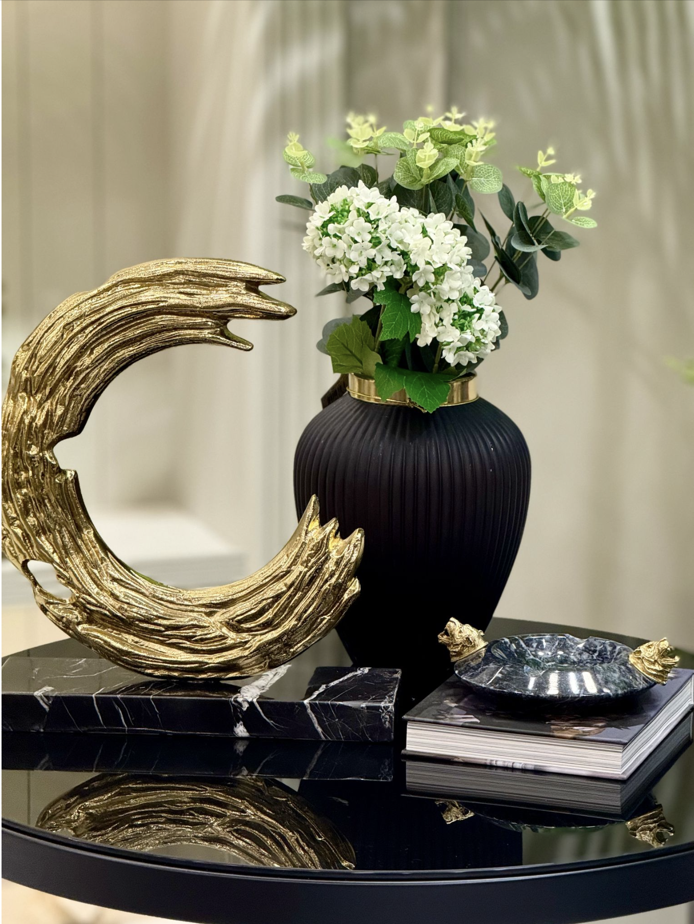 Mermer Kaideli Ay Dekor