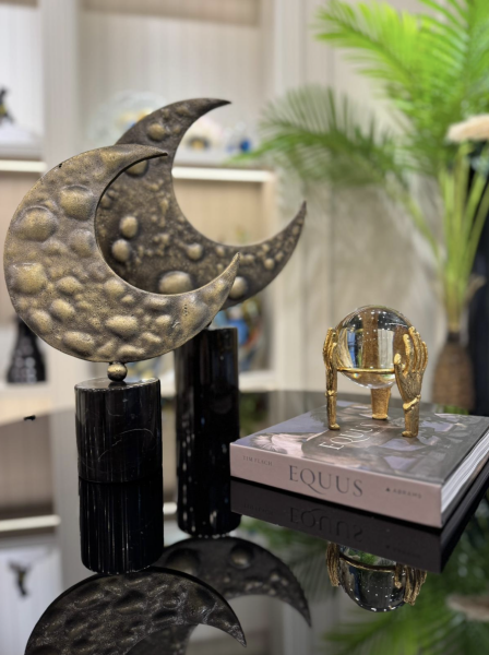 Mermer Kaide Üzeri Hilal 2'li Set