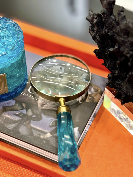 Mavi Dekoratif Büyüteç