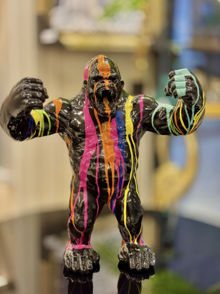 Renkli Goril Dekoratif Obje