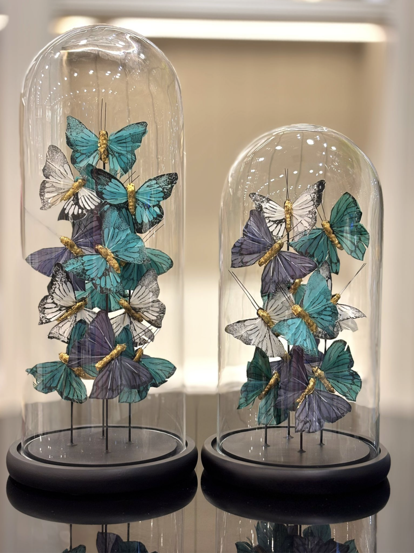 Cam Fanus Renkli Kelebek