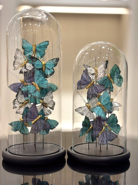 Cam Fanus Renkli Kelebek