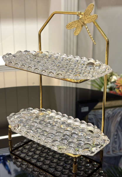 Mikasa Gold 2 Katlı Cam Servis