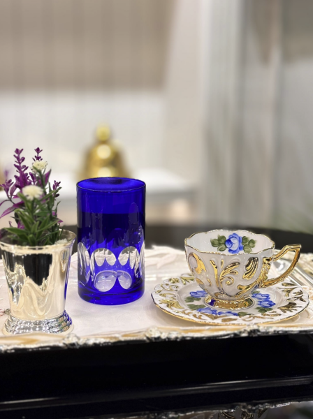 Renkli El Boyaması Kahve Fincan Seti