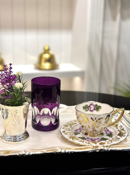 Renkli El Boyaması Kahve Fincan Seti