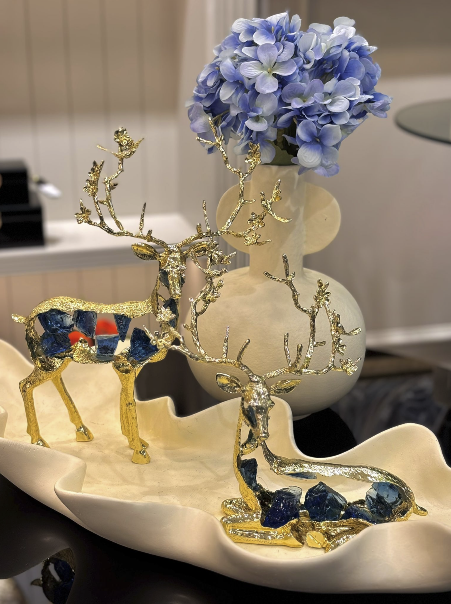 2’li Dekoratif Geyik Obje