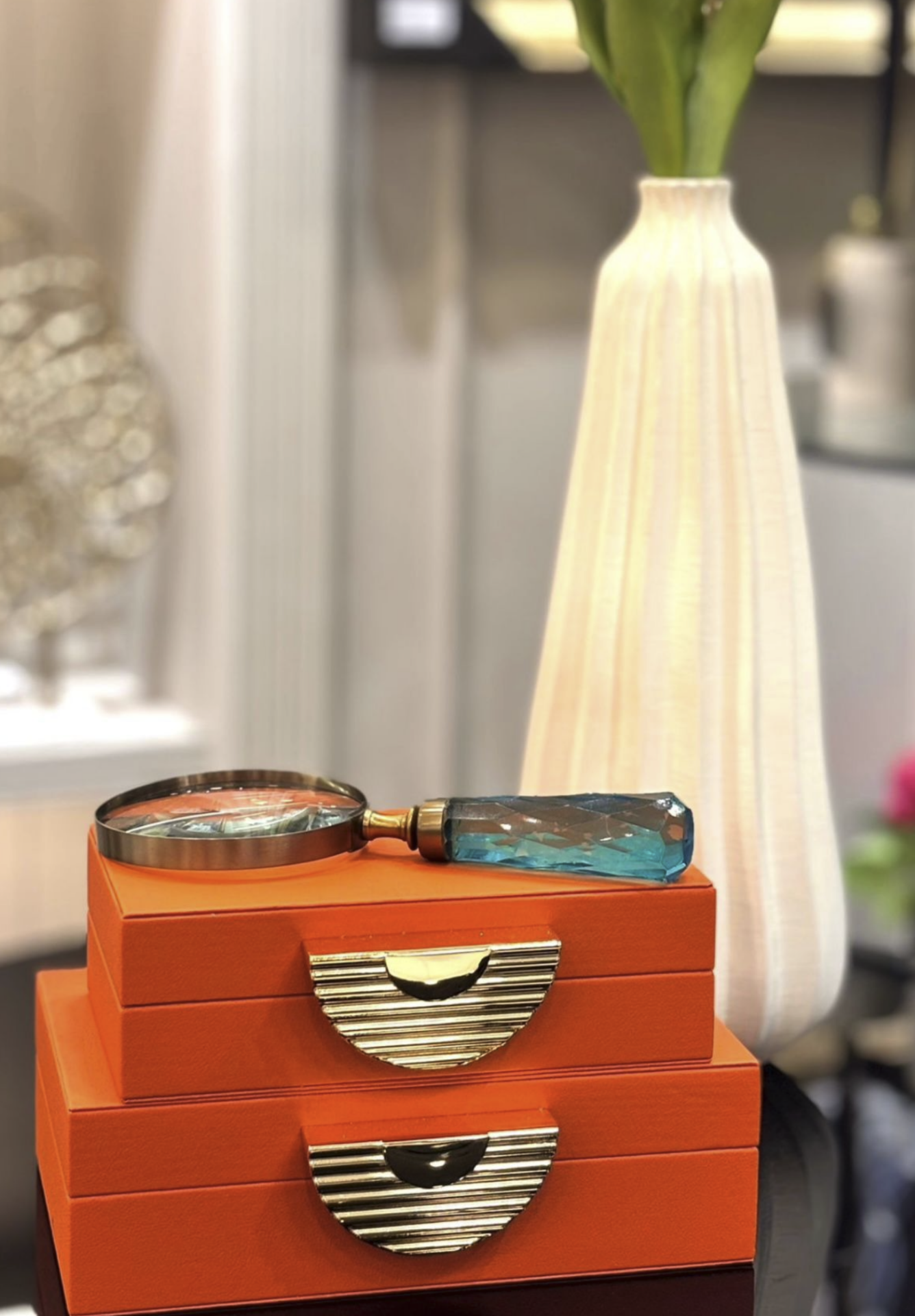 2’li Turuncu Dekoratif Kutu