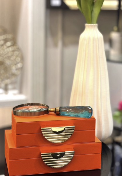 2’li Turuncu Dekoratif Kutu