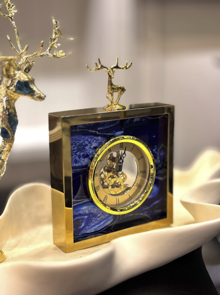 İthal Pirinç Mavi Saat