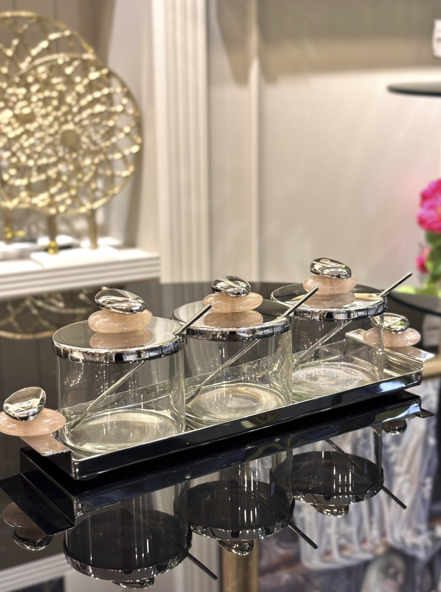 3’Lü Gümüş Kaplama Reçellik